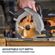 Evolution R185CCSX-Li 185mm Cordless Circular Saw & ST2800-G2 Universal 2.8m Track Bundle