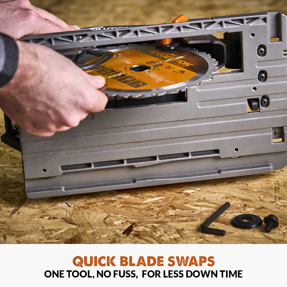 Evolution R185CCSX-Li 185mm Cordless Circular Saw & ST2800-G2 Universal 2.8m Track Bundle