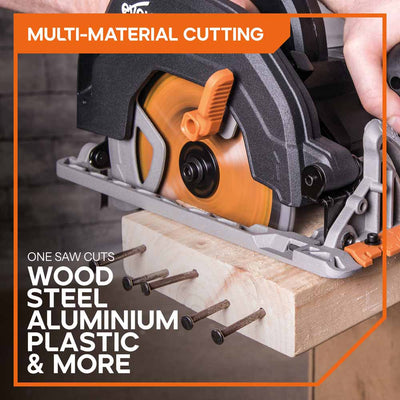 Evolution R185CCS 185mm Circular Saw & 500kg Saw Horse Bundle