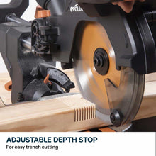 Evolution Cordless R185SMS-Li 185mm Sliding Mitre Saw 18v Li-Ion EXT Inc Multi-Material Blade
