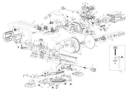Evolution R185SMS+ Sliding Mitre Saw Spare Parts