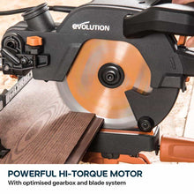 Evolution R185SMS+ 185mm Sliding Mitre Saw & Stand Bundle