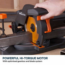 Evolution R210CMS+ 210mm 1200w Compound Mitre Saw With TCT Multi-Material Cutting Blade