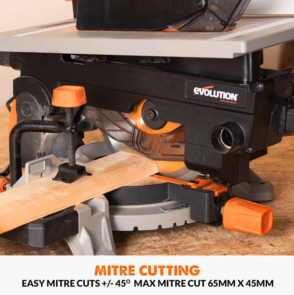 Evolution R210MTS-G2 210mm Convertible Mitre/Table Saw — Evolution ...