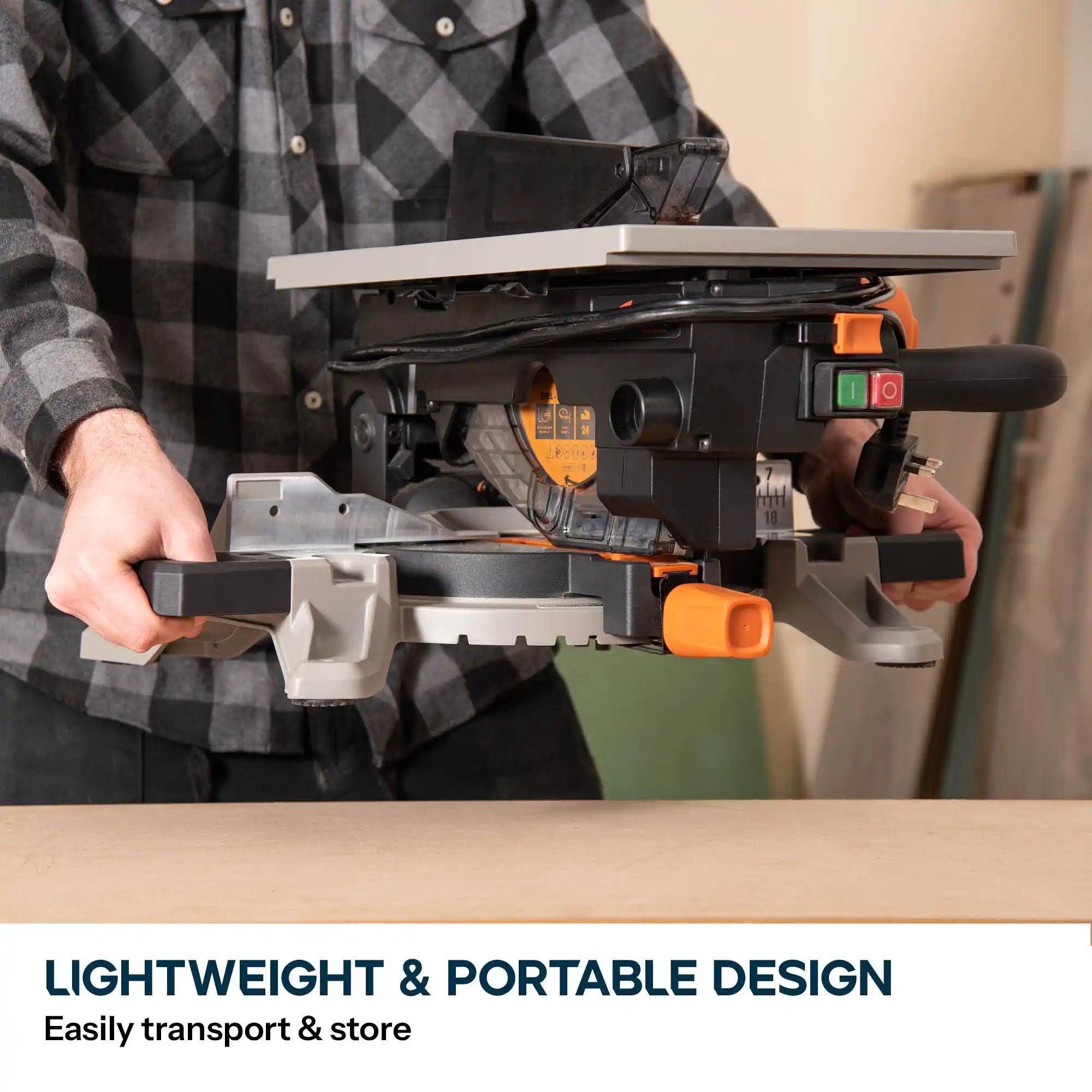 Combination Mitre Saw and Table Saw With 210mm Multi-material Blade R210MTS-G2