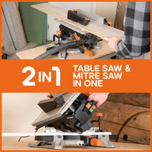 Combination Mitre Saw and Table Saw With 210mm Multi-material Blade R210MTS-G2