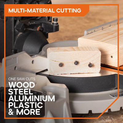 Combination Mitre Saw and Table Saw With 210mm Multi-material Blade R210MTS-G2