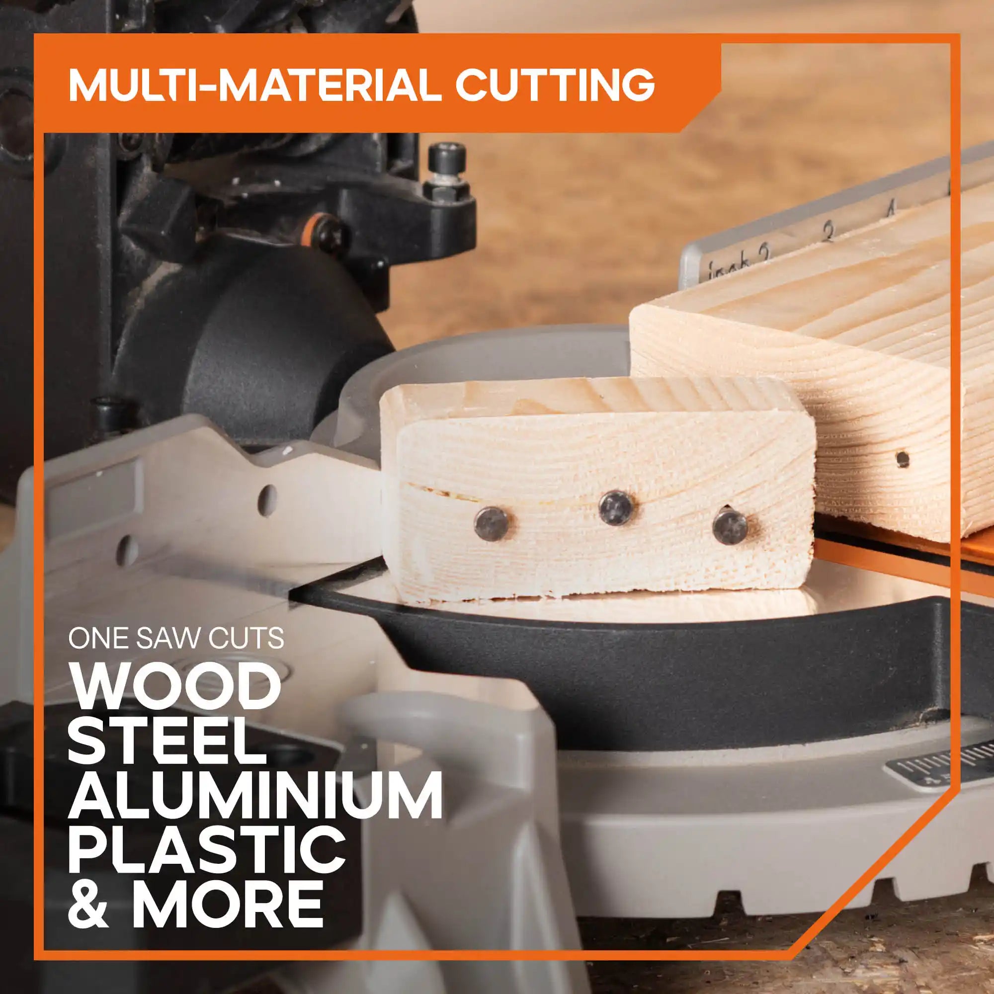 Combination Mitre Saw and Table Saw With 210mm Multi-material Blade R210MTS-G2
