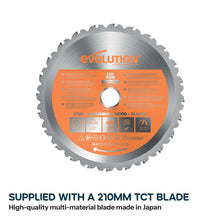 Evolution R210SMS-300+ Sliding Mitre Saw & Stand Bundle