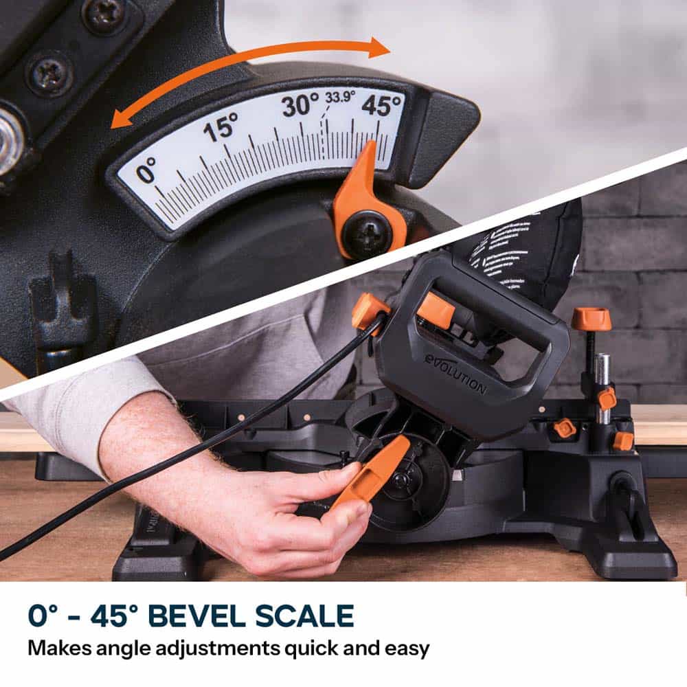 Evolution R210SMS-300+ Sliding Mitre Saw & XL Rolling Stand Bundle