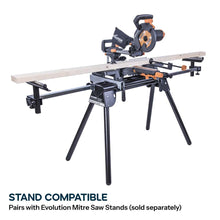 Evolution R210SMS-300+ 210mm Sliding Compound Mitre Saw With TCT Multi-Material Cutting Blade