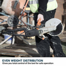 Evolution R230DCTX 230mm Electric Disc Cutter Concrete Saw, Bladeless