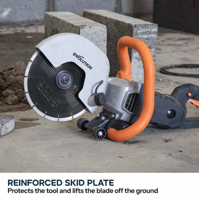 Evolution R230DCTX 230mm Electric Disc Cutter Concrete Saw, Bladeless
