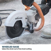 Evolution R230DCTX 230mm Electric Disc Cutter Concrete Saw, Bladeless