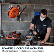 Evolution Cordless R240FAN-Li Work Fan 18v Li-Ion EXT