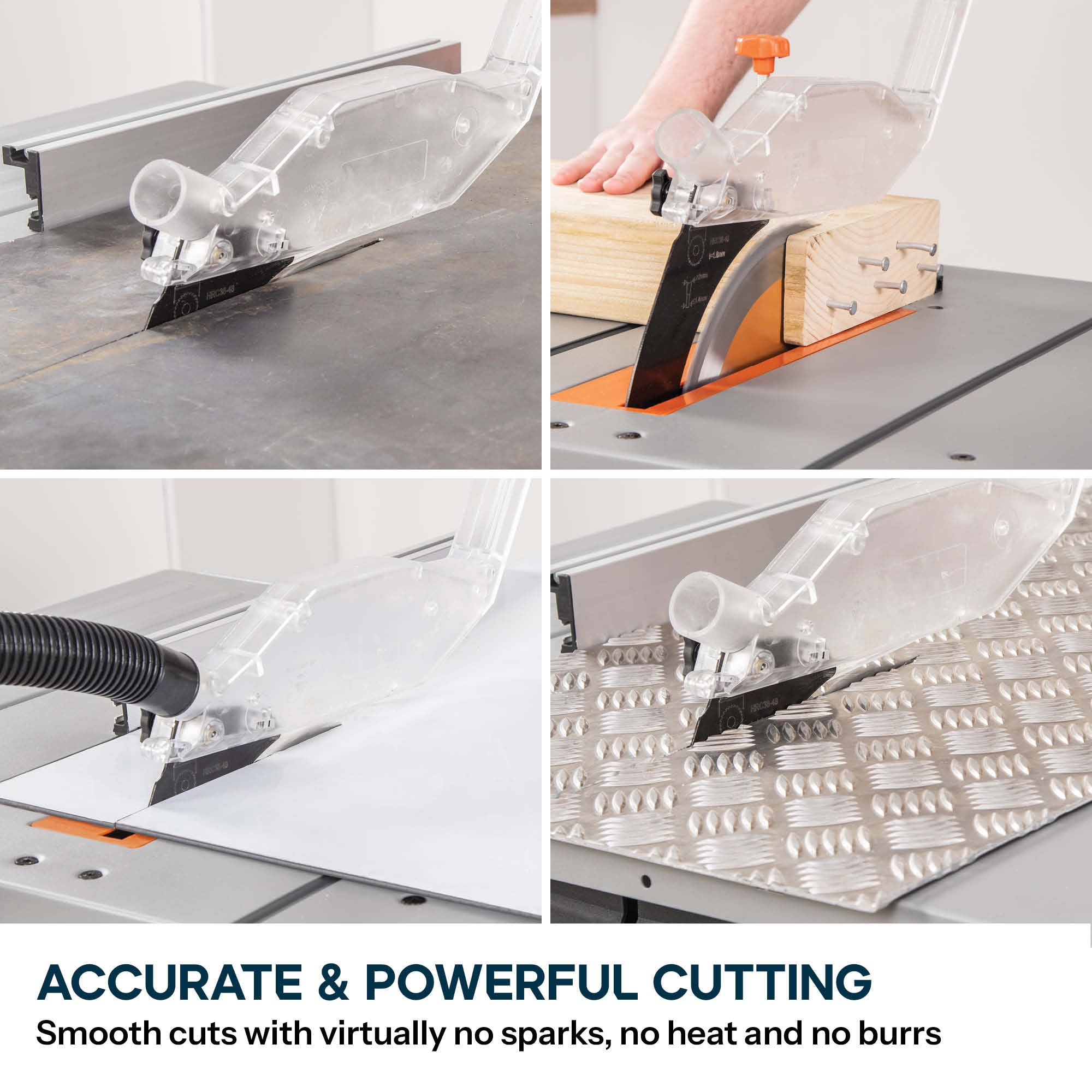Evolution R255MTS 255mm Table Saw With TCT Multi-Material Cutting Blade (230v)