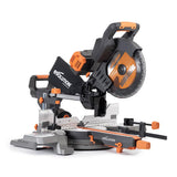 Evolution Cordless R255SMS-DB-Li 255mm Double Bevel Sliding Mitre Saw 2x 18v Li-Ion EXT Inc Multi-Material Blade - Evolution Power Tools UK
