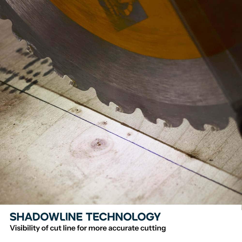 Evolution Cordless R255SMS-DB-Li  Double Bevel Mitre Saw & XL Stand