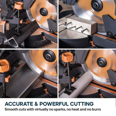 Evolution R255SMS+ 255mm Sliding Compound Mitre Saw & Evolution XL Rolling Mitre Saw Stand Bundle