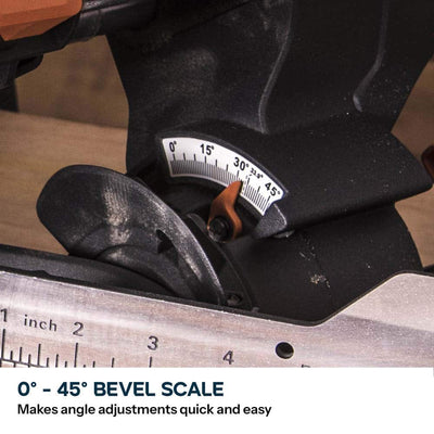 Evolution R255SMS+ 255mm Sliding Mitre Saw With TCT Multi-Material Cutting Blade (Refurbished - Fair Condition)