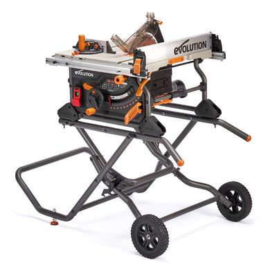Evolution R255TBL 230v Portable Jobsite Table Saws with R15VAC Wet & Dry Vacuum & Dust Port Kit