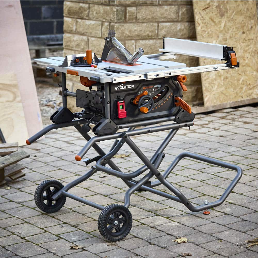 Evolution R255TBL Portable Table Saw 230v 255mm With TCT Multi-material Blade