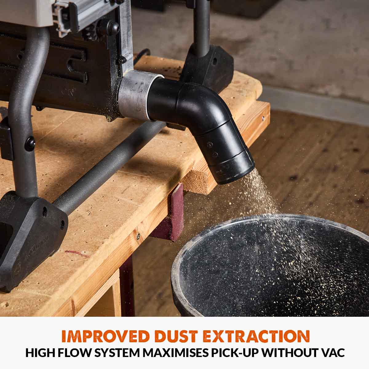 Evolution R255TBL+ 230v Portable Jobsite Table Saw with 255mmTCT Multi-material Blade