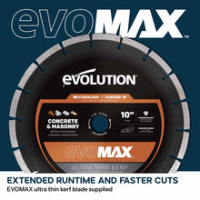 R260DCT-Li Cordless 260mm Disc Cutter With Automatic Water-Fed Dust Suppression and Premium Thin Kerf Diamond Blade