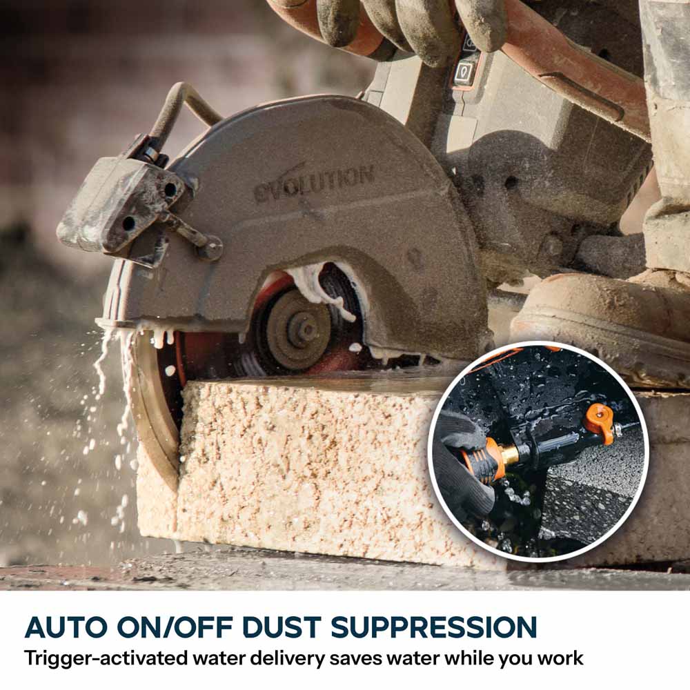 R260DCT-Li Cordless 260mm Disc Cutter With Automatic Water-Fed Dust Suppression and Premium Thin Kerf Diamond Blade