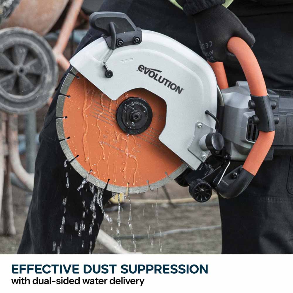 Evolution R300DCT+ 300mm Electric Disc Cutter with Water Dust Suppress ...