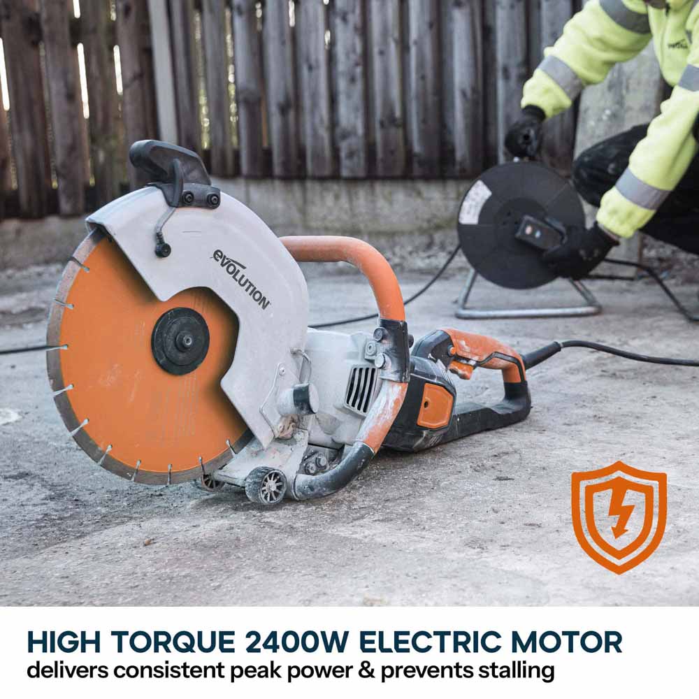Evolution R300DCT+ 300mm Electric Disc Cutter with Water Dust Suppression