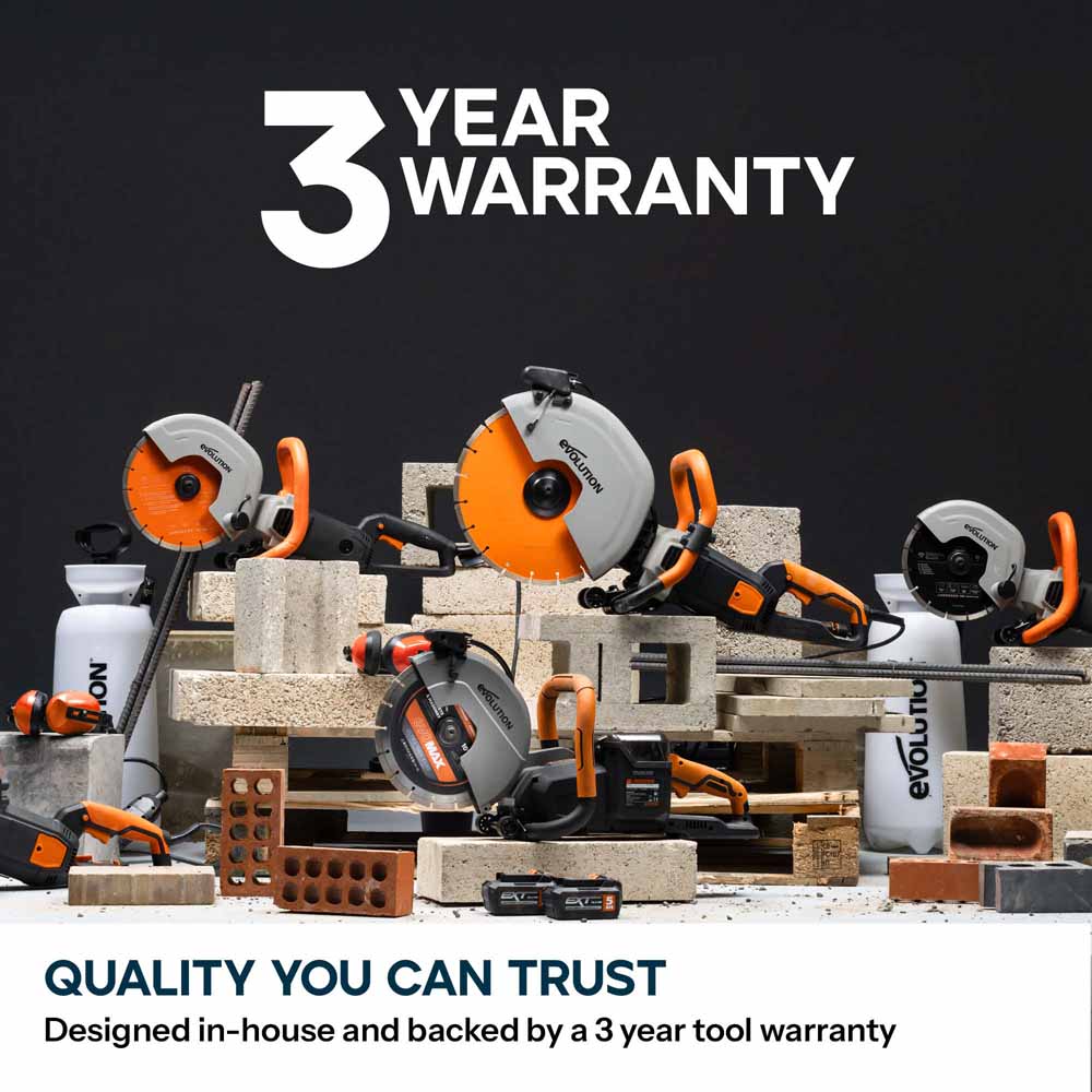 Evolution R300DCT+ 300mm Electric Disc Cutter with Water Dust Suppression