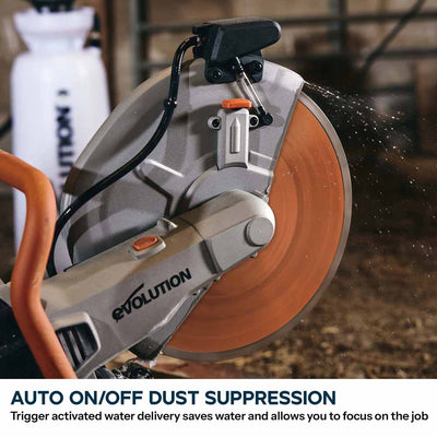R350DCT 350mm Electric Disc Cutter With Automatic Water Fed Dust Suppression & Premium Diamond Blade