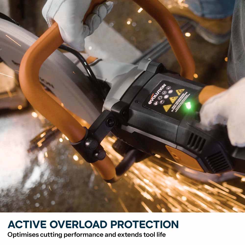 R350DCT 350mm Electric Disc Cutter With Automatic Water Fed Dust Suppression & Premium Diamond Blade