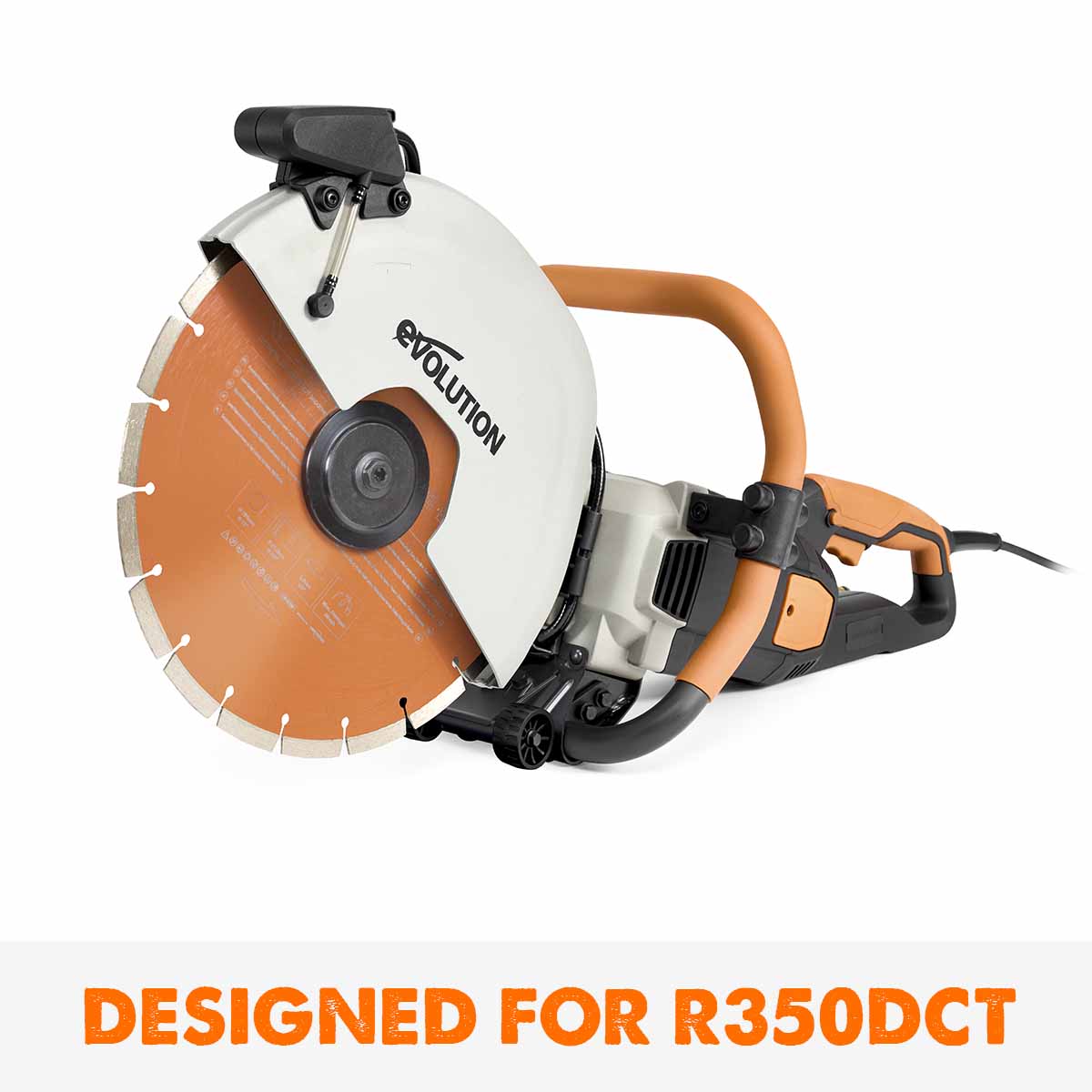 Evolution 350mm Premium Diamond Disc Cutter Blade With High Diamond Concentration, Segmented Edge and 22.2mm Bore