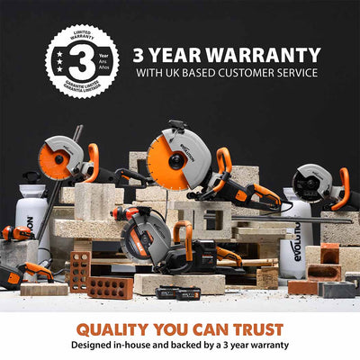 R350DCT 350mm Electric Disc Cutter With Automatic Water Fed Dust Suppression & Premium Diamond Blade