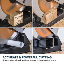 Evolution 355mm Multi-Material Chop Saw with TCT Blade for Steel, Wood & Plastic | R355CPS