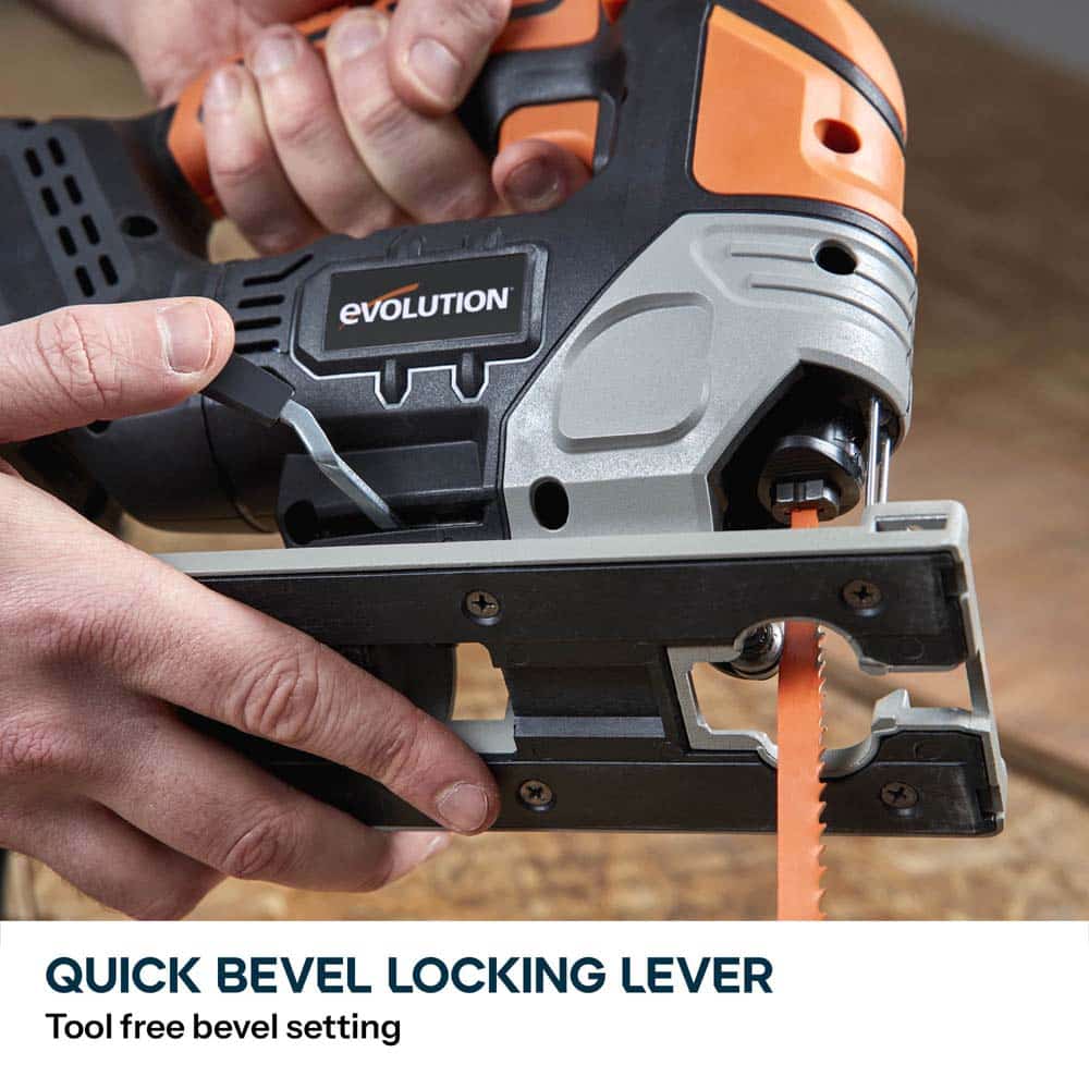 Evolution Cordless R90JGS-Li Jigsaw 18v Li-Ion EXT Inc Multi-Material Blades