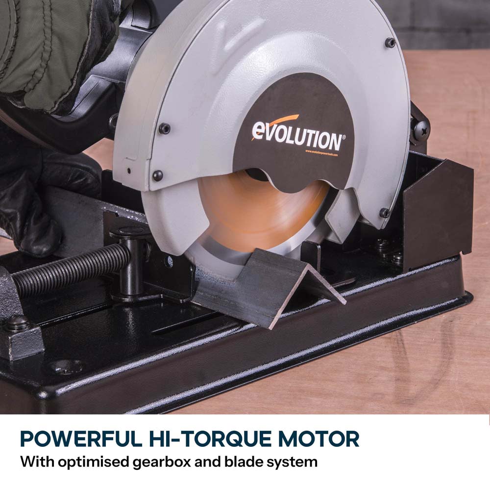 Evolution 185mm Portable Multi-Material Chop Saw with TCT Blade for Conduit, Pipe & Cable Tray | RAGE4