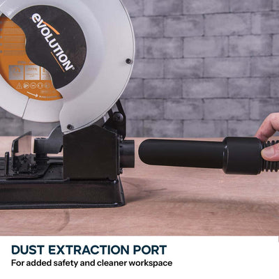 Evolution 185mm Portable Multi-Material Chop Saw with TCT Blade for Conduit, Pipe & Cable Tray | RAGE4