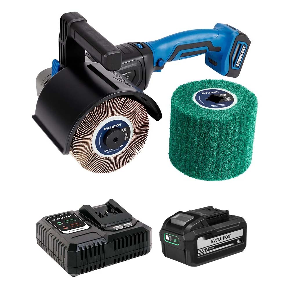Evolution 18V Cordless Surface Conditioning Tool with Brushless Motor & 2 Drums | S120SCT-Li