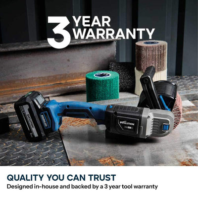 Evolution 18V Cordless Surface Conditioning Tool with Brushless Motor & 2 Drums | S120SCT-Li
