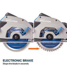 Evolution S185CCSL 185mm Metal Cutting Circular Saw with TCT Mild Steel Cutting Blade