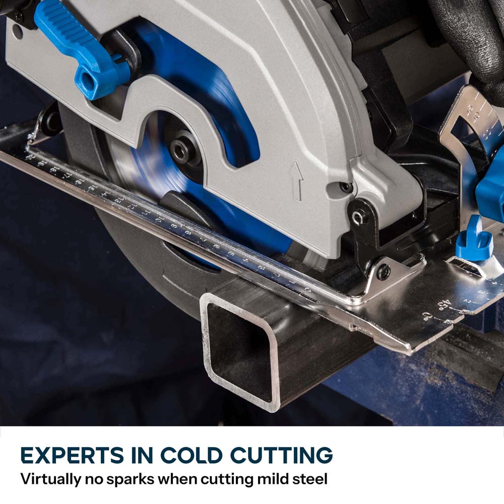 Evolution S185CCSL 185mm Metal Cutting Circular Saw with TCT Mild Steel Cutting Blade