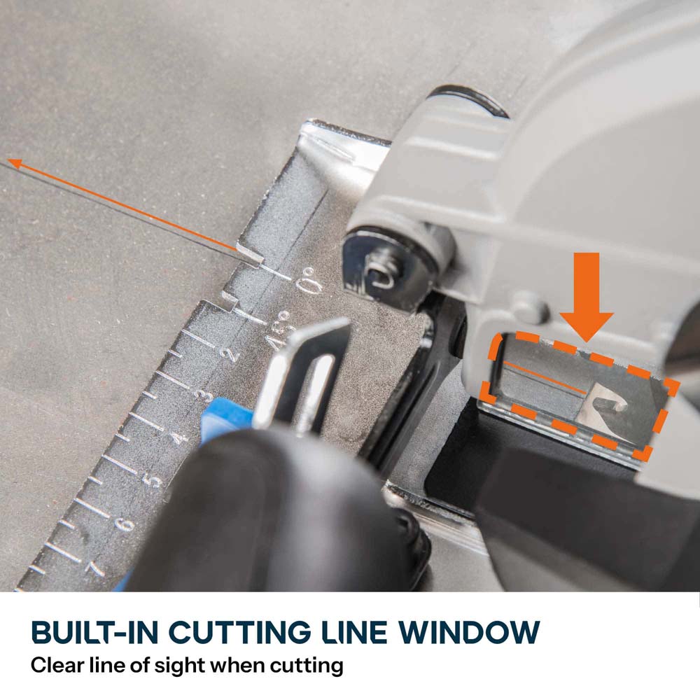 Evolution S185CCSL 185mm Metal Cutting Circular Saw with TCT Mild Steel Cutting Blade