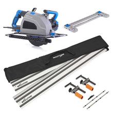 Evolution S210CCS 210mm Heavy Duty Metal Cutting Circular Saw & 2.8m 2-Piece Track Kit Bundle