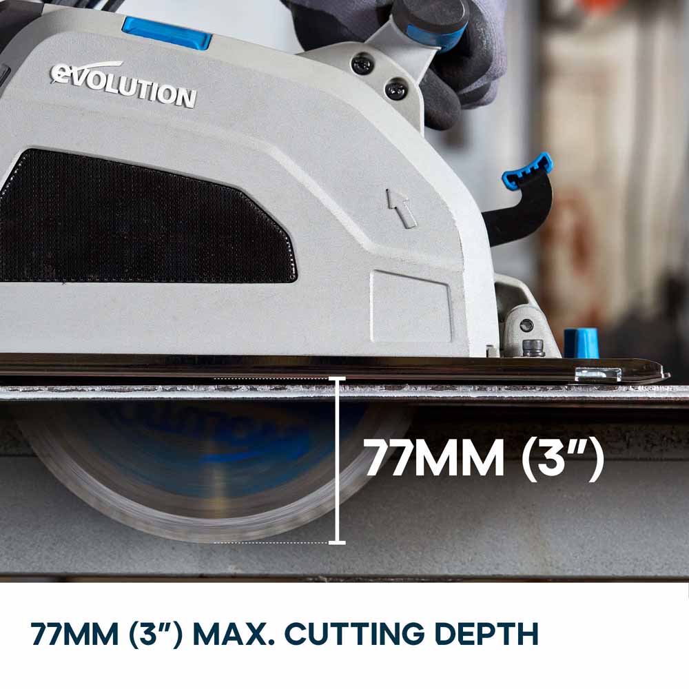 Evolution S210CCS 210mm Heavy Duty Metal Cutting Circular Saw Inc 210mm Mild Steel Blade