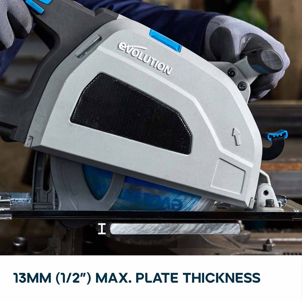 Evolution S210CCS 210mm Heavy Duty Metal Cutting Circular Saw Inc 210mm Mild Steel Blade