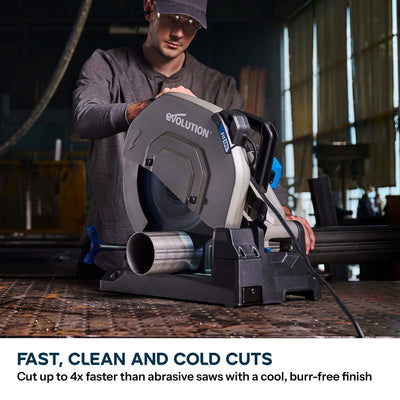 Evolution 355mm Metal Cutting Chop Saw with EvoMax Blade & Intelligent Motor Technology | S355CPS Gen 2