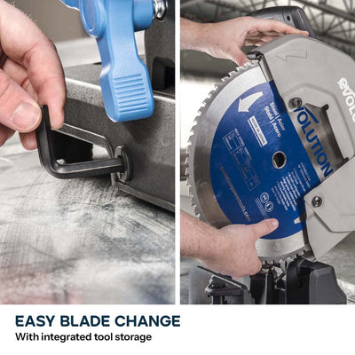 Evolution S355CPS 355mm Metal Cutting Chop Saw and Chop Saw Stand Bundle